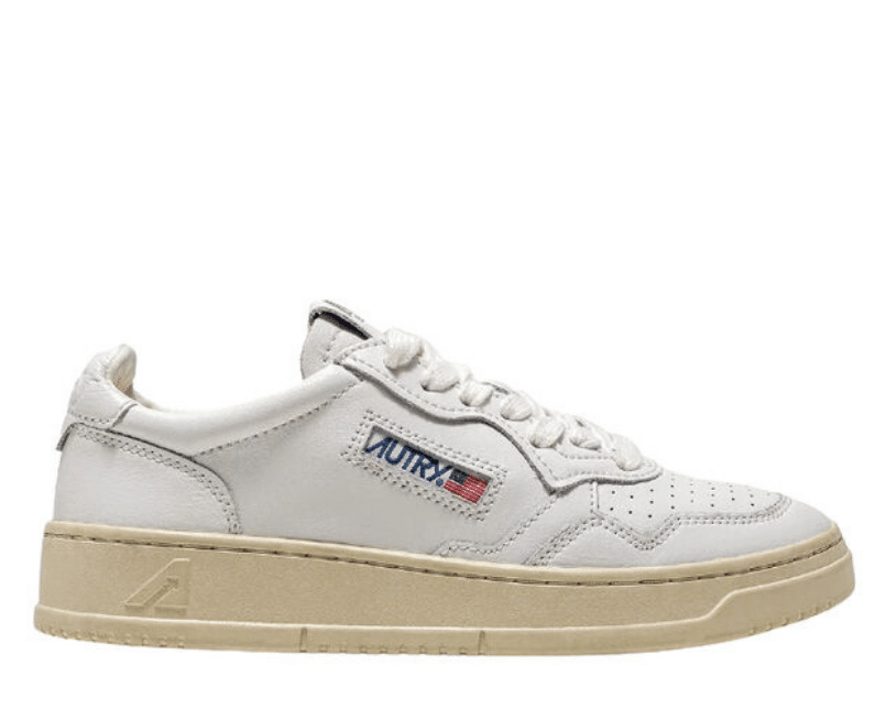 66041403-a22c-4518-980b-c54c7aa84db9-3 Autry Medalist Low All White Leather - Image 1