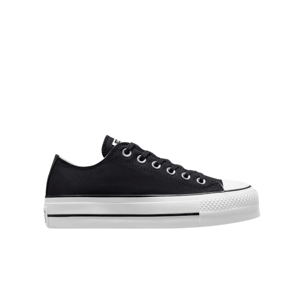 אולסטאר (2) Converse All Stars Low Lift Platform Black - נעלי אולסטאר – תמונה 1
