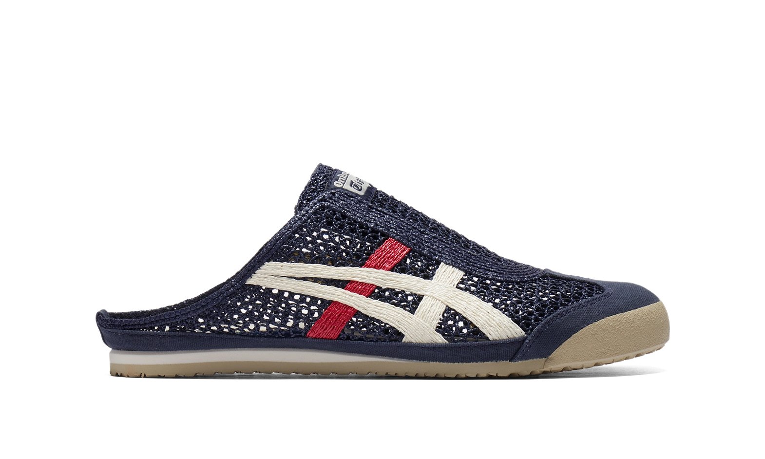 MEXICO-66-SABOT-9.jpg Onitsuka Tiger MEXICO 66 SABOT בצבעי ברזל-כחול כהה/קרם - Image 1