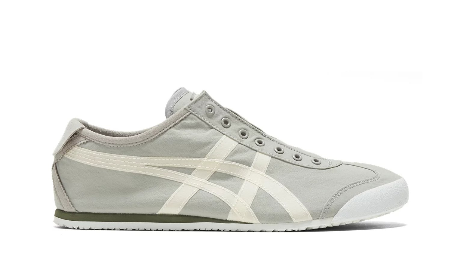 MEXICO-66-SLIP-ON-25-1.jpg Onitsuka Tiger MEXICO 66 SLIP-ON אפור-אויסטר/לבן - Image 1