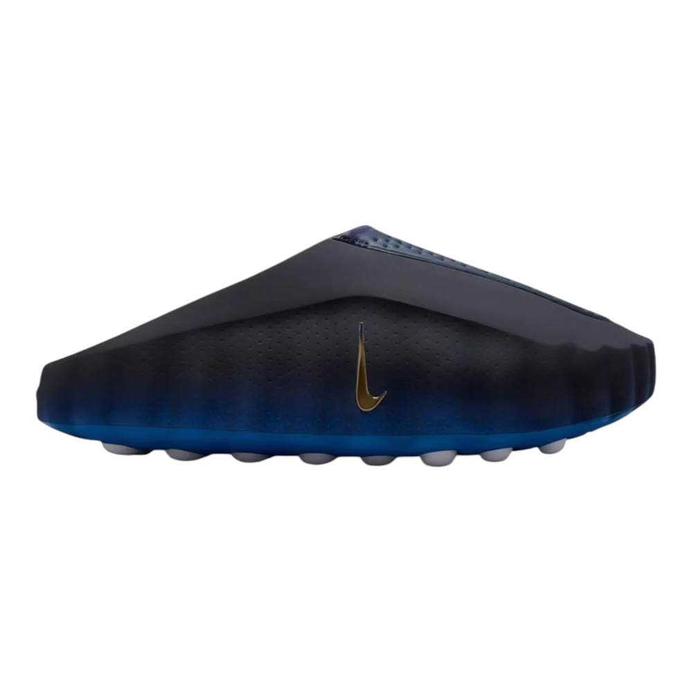 a706e0d8-ed9e-4706-be7f-b8cb868434f6 כפכפים נייק - Nike Mind 001 Pregame Mules – Blackened Blue / Game Royal / White / Metallic Copper - Image 1