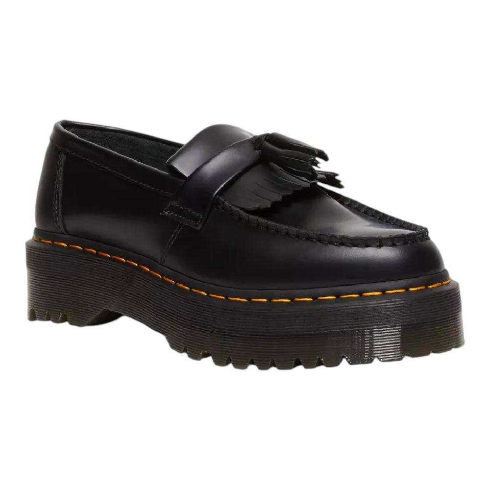 ada2a610-468e-4660-86eb-b78b61aced75 Dr. Martens Adrian Quad Black נעלי לופר פלטפורמה - Image 1