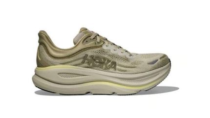 HOKA Bondi 9 Wide Grassland/Oyster Mushroom נעלי ריצה בגזרה רחבה
