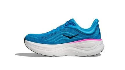 HOKA Bondi 9 Wide Skyward Blue/Neon Fuchsia נעלי ריצה בגזרה רחבה