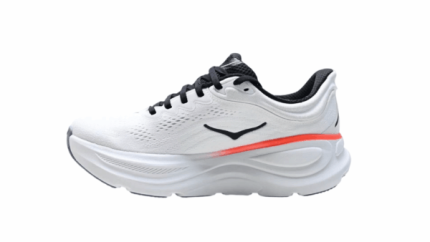 HOKA Bondi 9 Wide White/Red נעלי ריצה בגזרה רחבה
