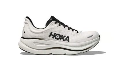 HOKA Bondi 9 Wide White/Black נעלי ריצה בגזרה רחבה