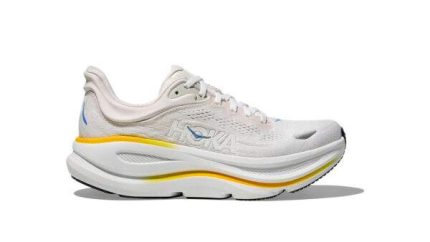 HOKA Bondi 9 Wide White/Grout נעלי ריצה בגזרה רחבה
