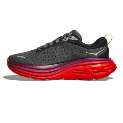 HOKA Bondi 8 Black/Red נעלי ריצה