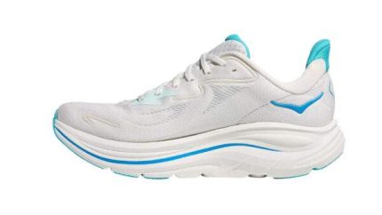 HOKA Clifton 10 Wide White/Blue נעלי ריצה בגזרה רחבה