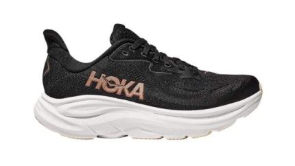 HOKA Clifton 10 Wide Black/Rose Gold נעלי ריצה בגזרה רחבה