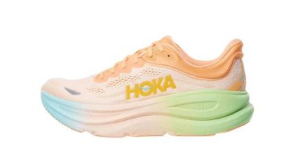 HOKA Bondi 9 Wide Frost Pale Tangerine נעלי ריצה בגזרה רחבה