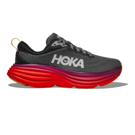HOKA Bondi 8 Black/Red נעלי ריצה