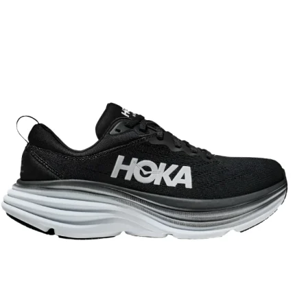 HOKA Bondi 8 Black/White נעלי ריצה