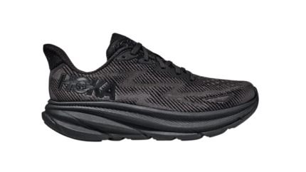 HOKA Clifton 9 Wide Black נעלי ריצה בגזרה רחבה